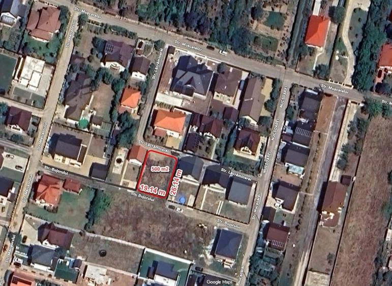 Teren de 500 mp, în Păulești