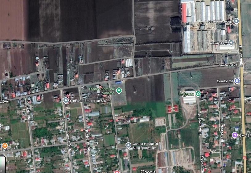Teren de 1000 mp, în Vânători