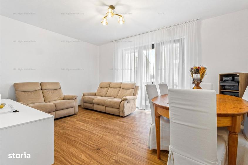 Apartament cu 2 camere, mobilat în Sânpetru