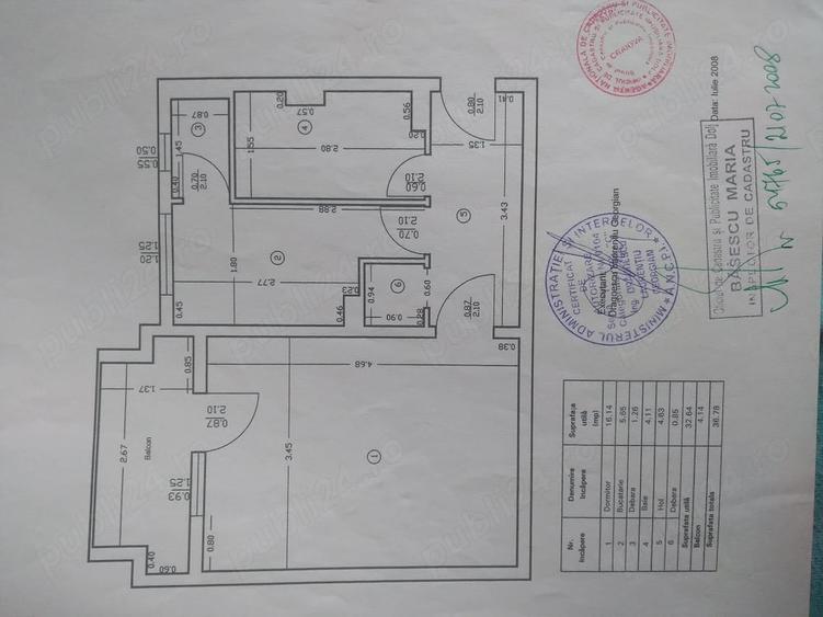 Garsonieră decomandată în Brazda lui Novac