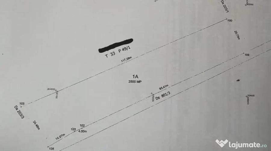 Teren de 2500 mp, în Malu Mare