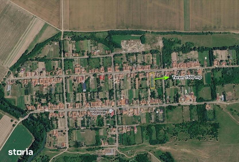 Teren de 1500 mp, în Belinț