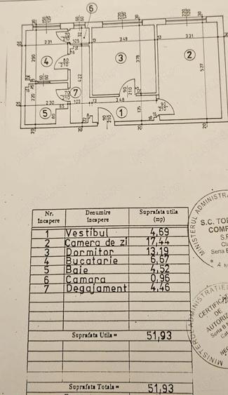 Apartament cu 2 camere decomandat în Arcul de Triumf