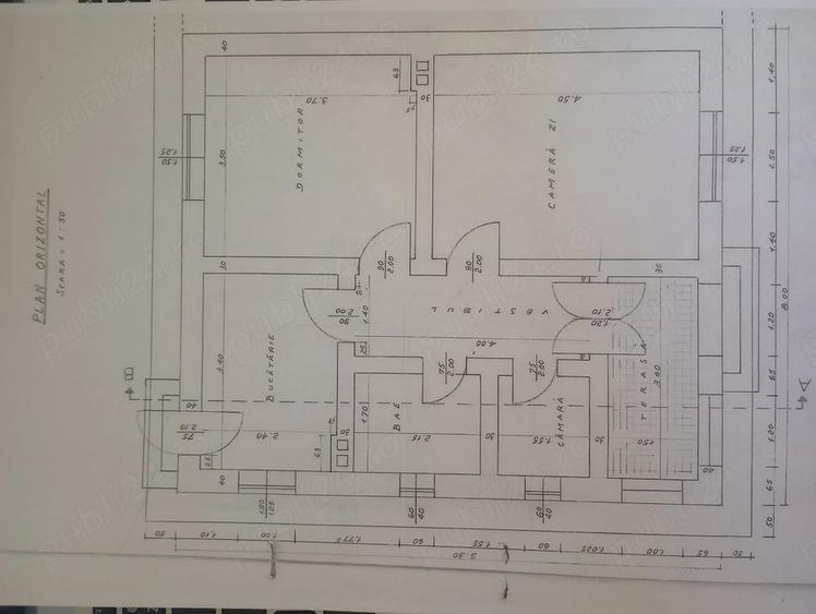 Casă cu 2 camere cu Teren 671 Mp în Central