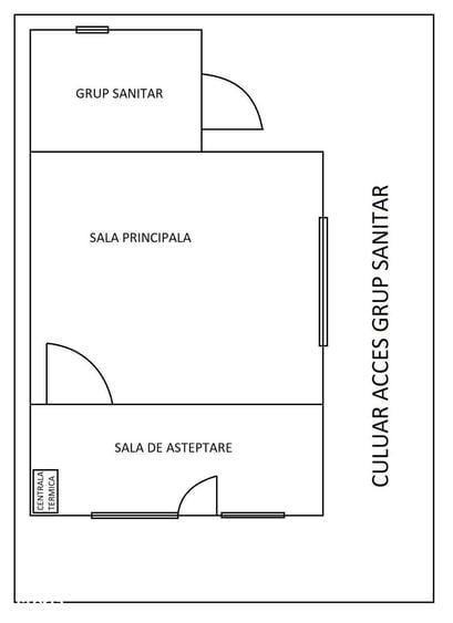 Spațiu comercial, de 25 mp, în Central