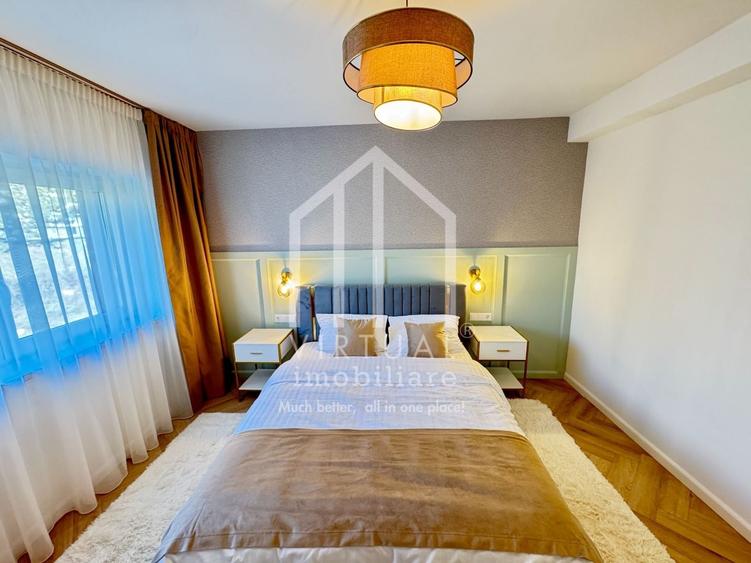 Penthouse cu 5 camere semidecomandat, mobilat în Cristian