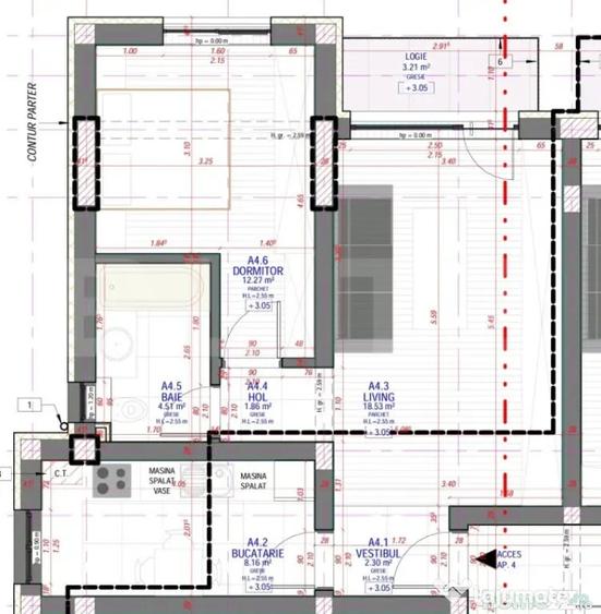 Apartament cu 2 camere decomandat în Mehala