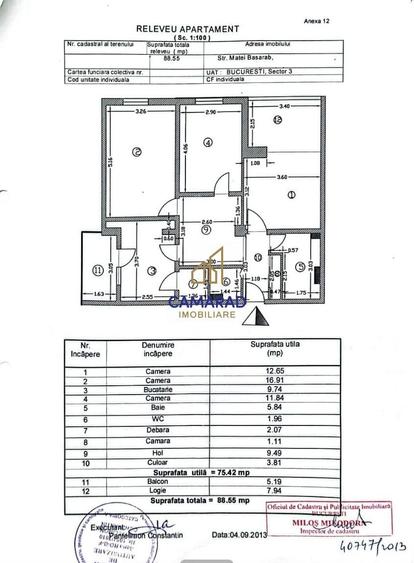 Apartament cu 3 camere decomandat, mobilat în Centrul Civic