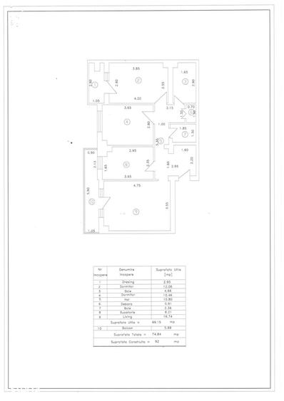Apartament 3 camere, etaj 3, VASLUI - zona GARA; - 5