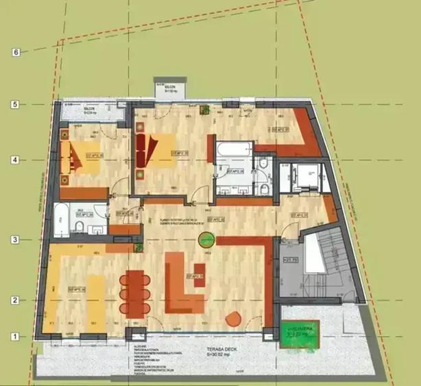 Penthouse cu 3 camere decomandat în Dacia