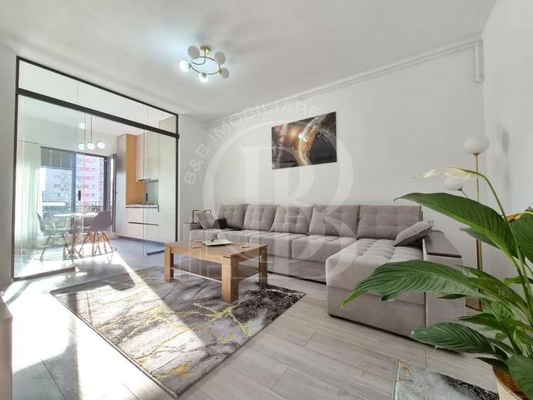 Apartament cu 2 camere semidecomandat, mobilat în Theodor Pallady
