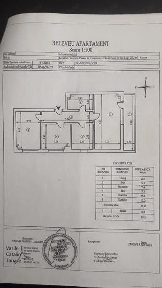 Apartament cu 3 camere decomandat în Ostroveni