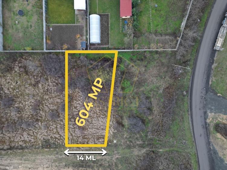 Teren Construcții intravilan de 604 mp, în Moșnița Nouă