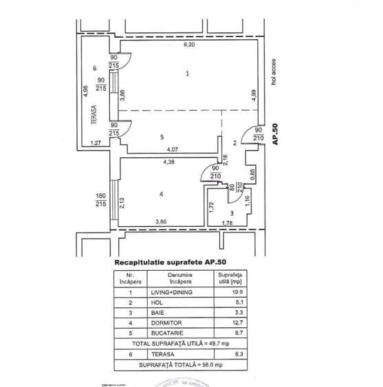 Apartament cu 2 camere decomandat în Satu Nou