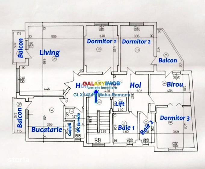 Apartament cu 5 camere decomandat, mobilat în Ștefan cel Mare