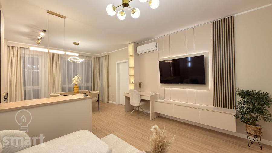 Apartament cu 2 camere semidecomandat, mobilat în Florești