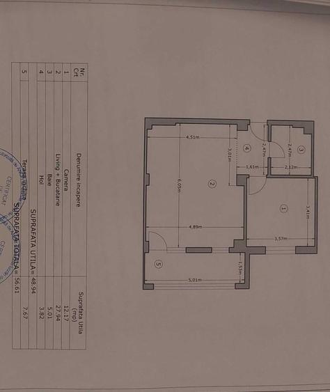 Apartament 2 camere decomandat, 57 mp, bloc nou 2017, etaj 4/7 - 12