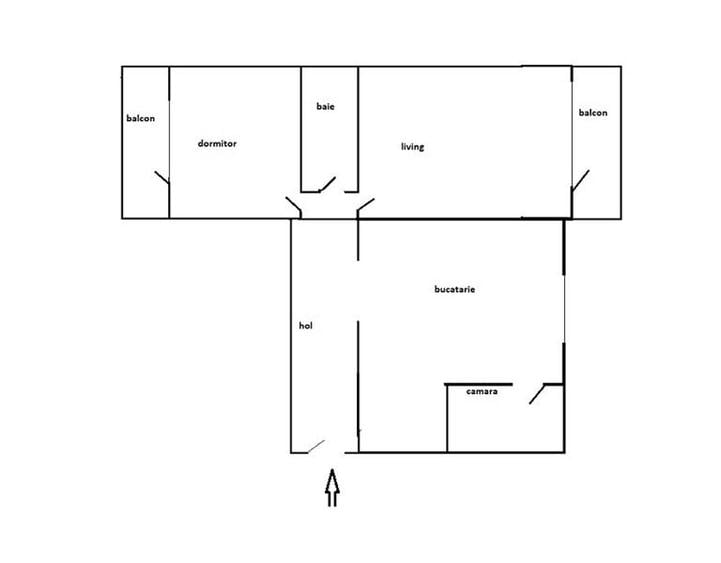 Apartament cu 2 camere decomandat, mobilat în Tudor Vladimirescu