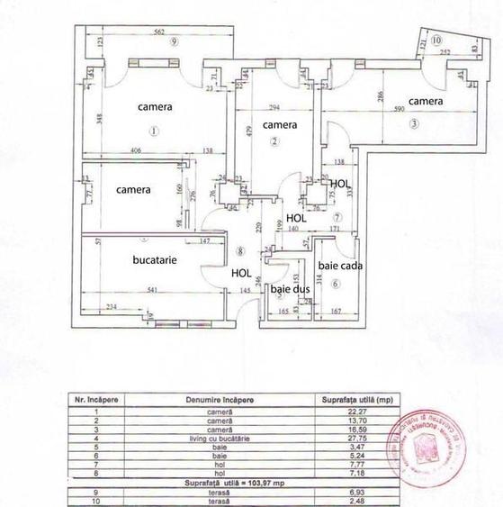 Apartament cu 4 camere în Titan