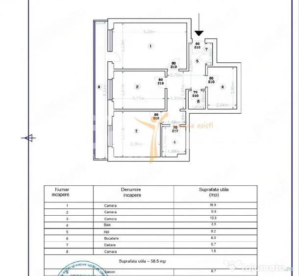 Apartament cu 3 camere decomandat în Timișoara