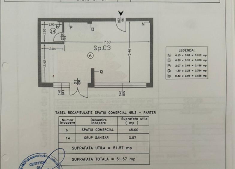 Spațiu comercial, de 52 mp, în Chiajna