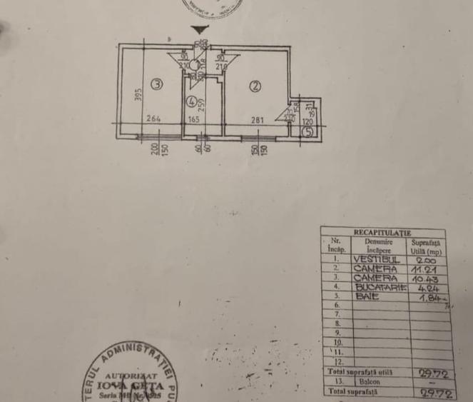 Apartament cu 2 camere semidecomandat în Universitate