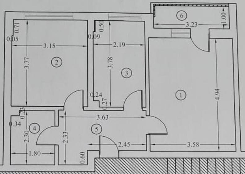 Apartament cu 2 camere decomandat, mobilat în Chiajna