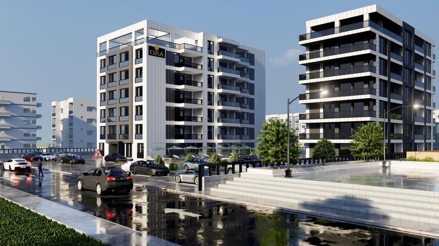 Apartament cu 3 camere semidecomandat în Nord