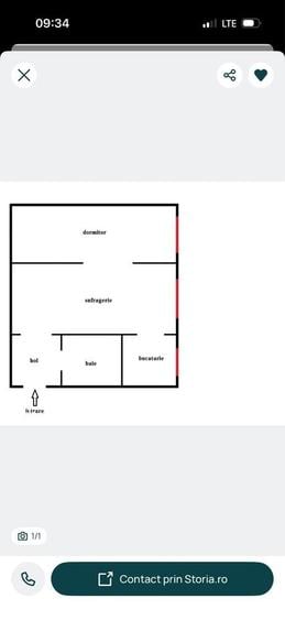 Apartament cu 2 camere nedecomandat în Tătărași