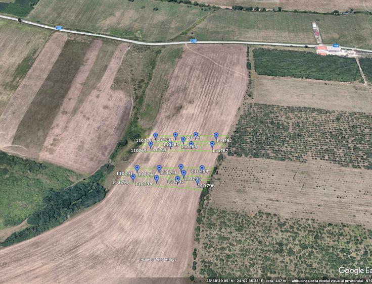 Teren Construcții extravilan de 600 mp, în Rusciori