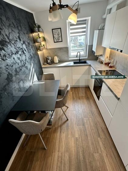 Apartament cu 2 camere decomandat, mobilat în Tractorul
