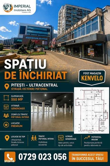 Spațiu comercial, de 550 mp, în Ultracentral