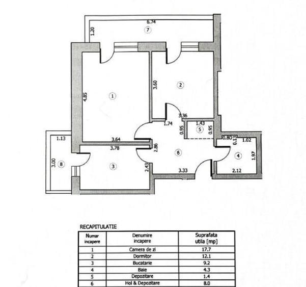 Închiriere Apartament 2 camere în Theodor Pallady, nou - prima inchiriere - 12