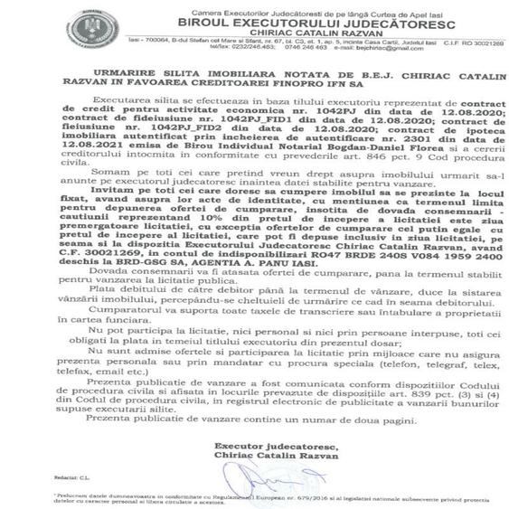 Teren de 2056 mp, în Lețcani