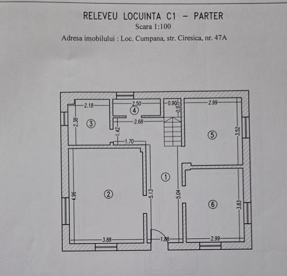 Casă individuală cu 5 camere cu Canalizare în Cumpăna