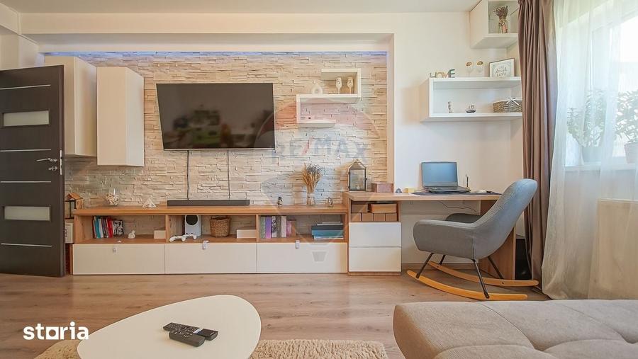 Apartament cu 2 camere decomandat în Sânpetru