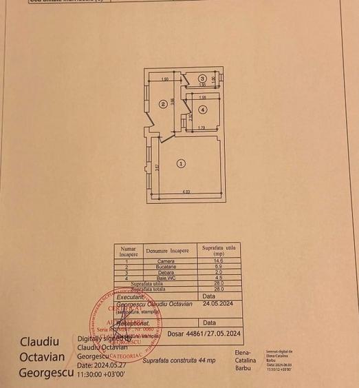 Casă cu 2 camere cu Canalizare în Dacia