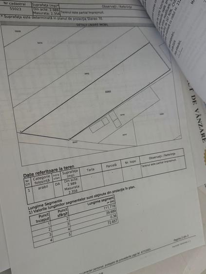 Teren de 2356 mp, în Exterior Vest
