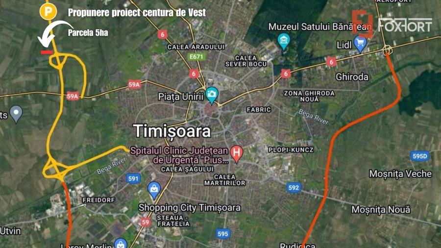 Teren agricol extravilan de 50000 mp, în Săcălaz