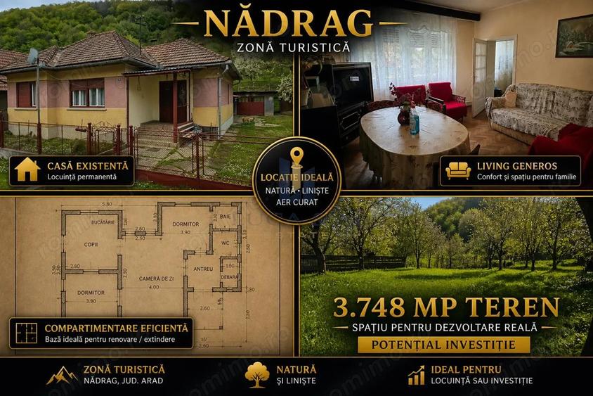Casa cu teren generos in zona turistica de munte ,Nadrag,Timis - 17