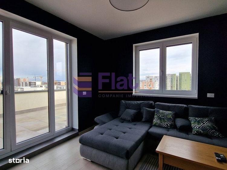 Penthouse de inchiriat | 2 camere | Coresi Tractorul | Terasa 50 mp - 17