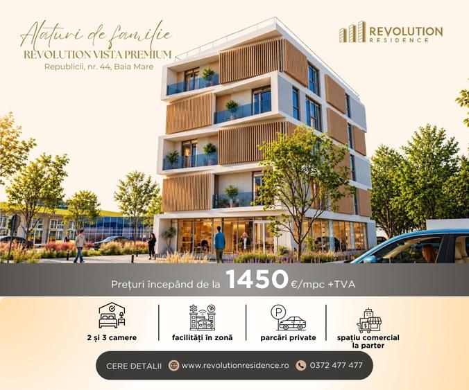 Apartament cu 2 camere decomandat în Republicii