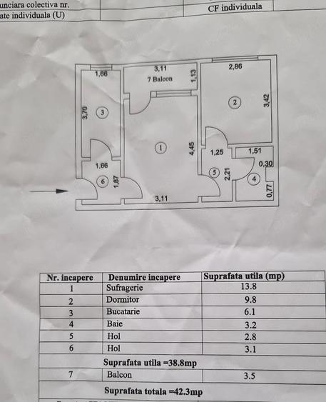Apartament cu 2 camere semidecomandat în Central