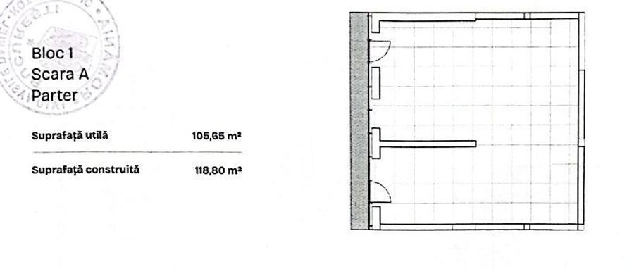 Spațiu comercial, de 105 mp, în Ghencea