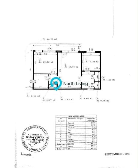 Apartament cu 2 camere semidecomandat în Vatra Luminoasă