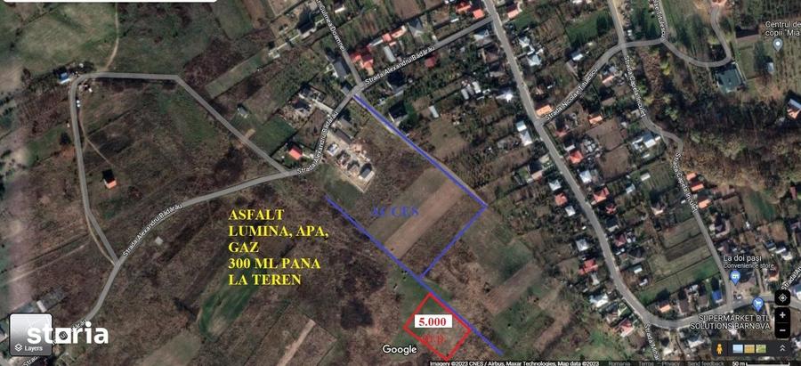 Teren de 5000 mp, în Bârnova