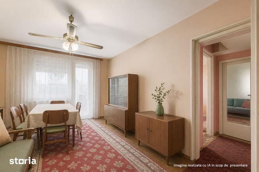 Apartament cu 2 camere semidecomandat în Gara de Nord