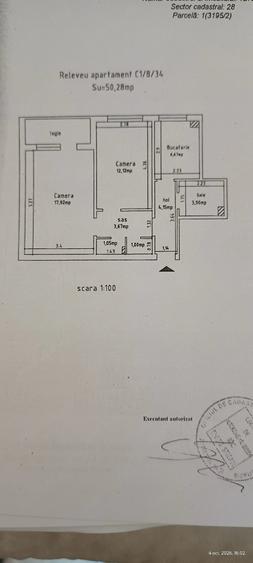 Apartament cu 2 camere decomandat în Dacia