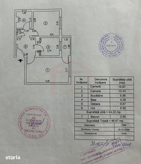Apartament cu 2 camere decomandat în Micro 21
