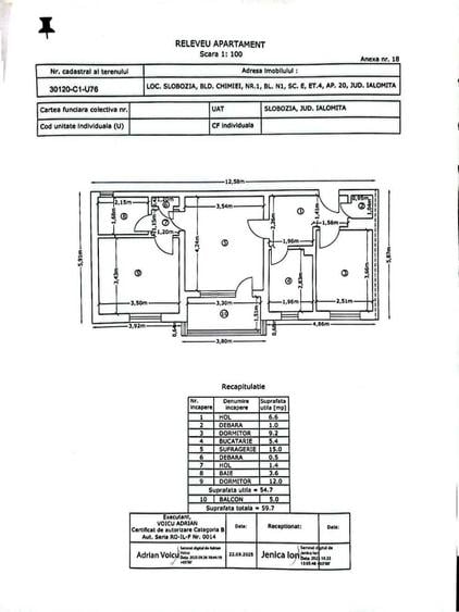 Apartament cu 3 camere decomandat în Exterior Vest